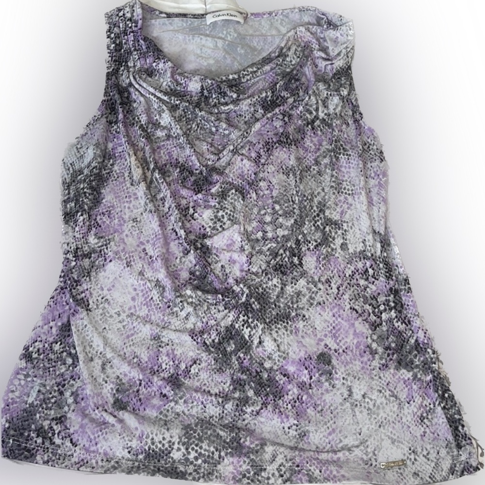 Purple White Camisole L